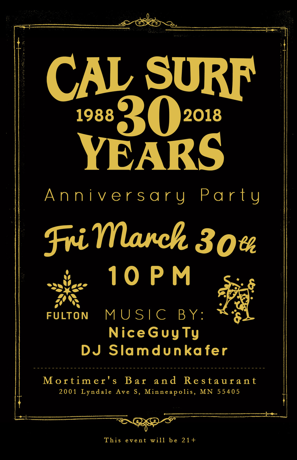 Cal Surf 30 year anniversary